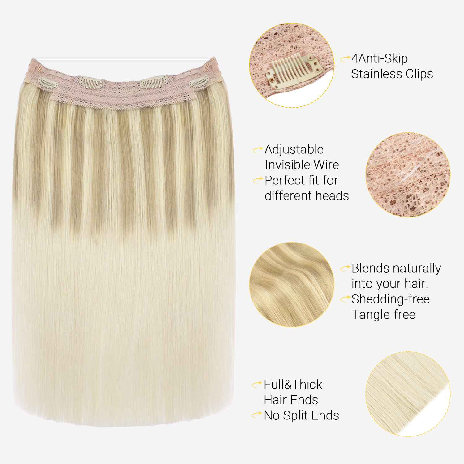 Sunmofavo Wire Halo Hair Exten - Tippet Line incelemesi ve fiyatı