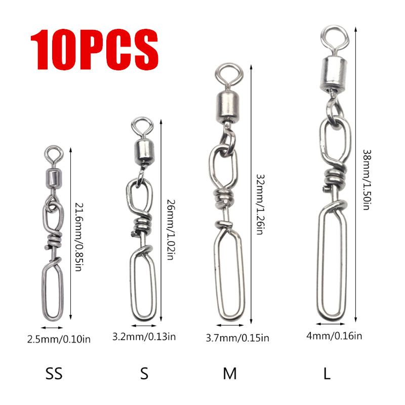 10Pcs Stainless Steel Quick Sn - Saltwater Line incelemesi ve fiyatı