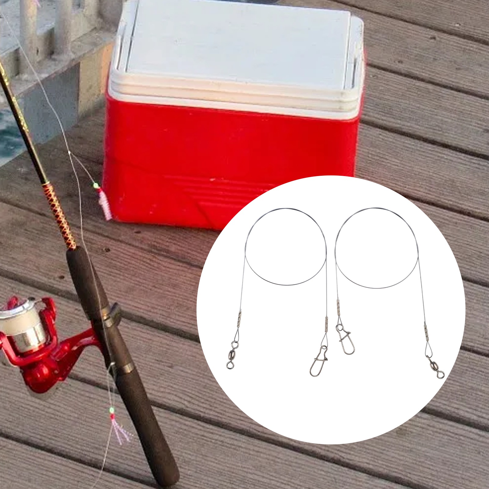 2pc Fishing Titanium Wire Lead - Leader Line incelemesi ve fiyatı