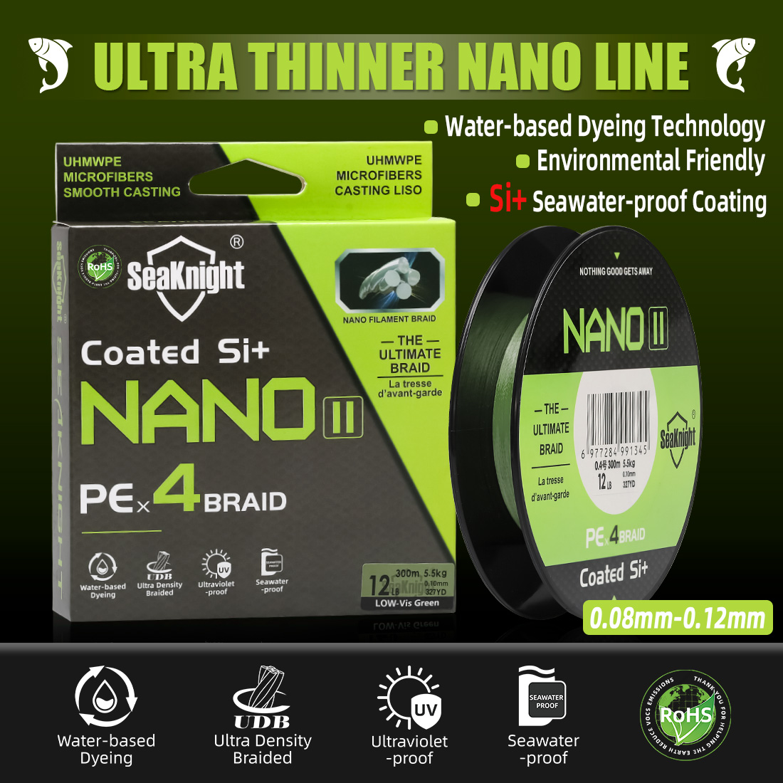SeaKnight Brand NANO II Series - Copolymer Line incelemesi ve fiyatı