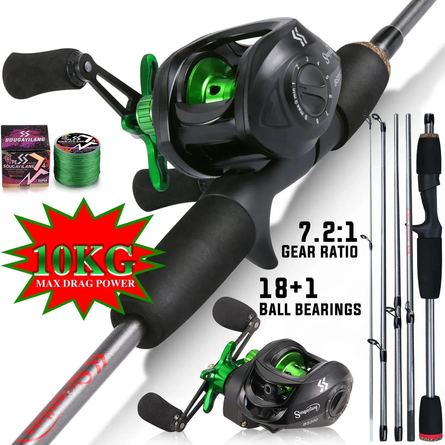 Sougayilang Fishing Rod Combo  - Saltwater Line incelemesi ve fiyatı